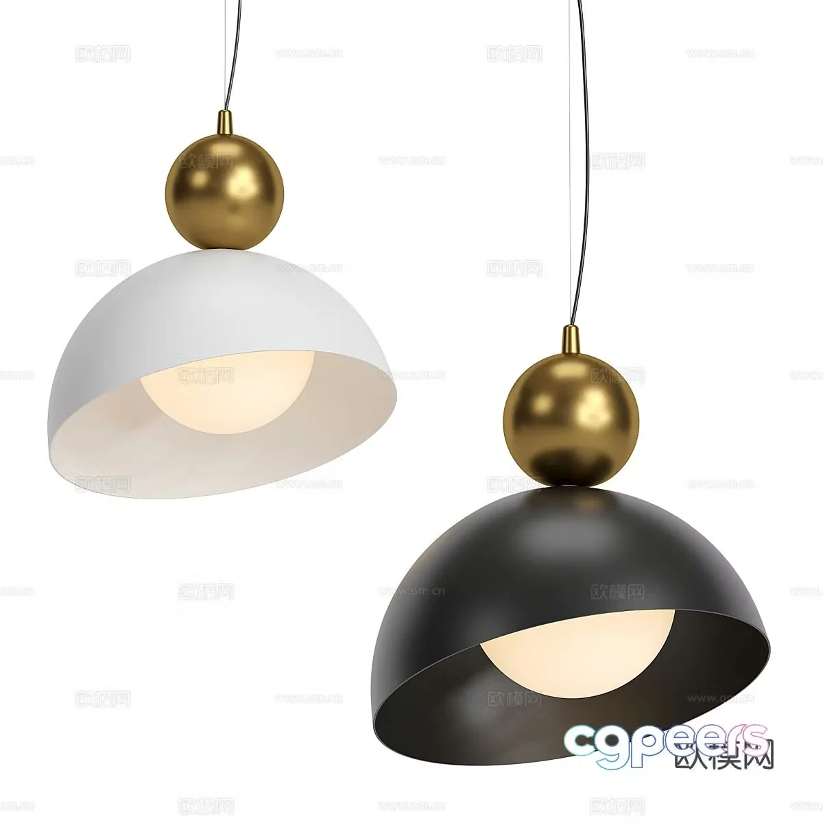 Modern cream style decorative small chandelier 3d model