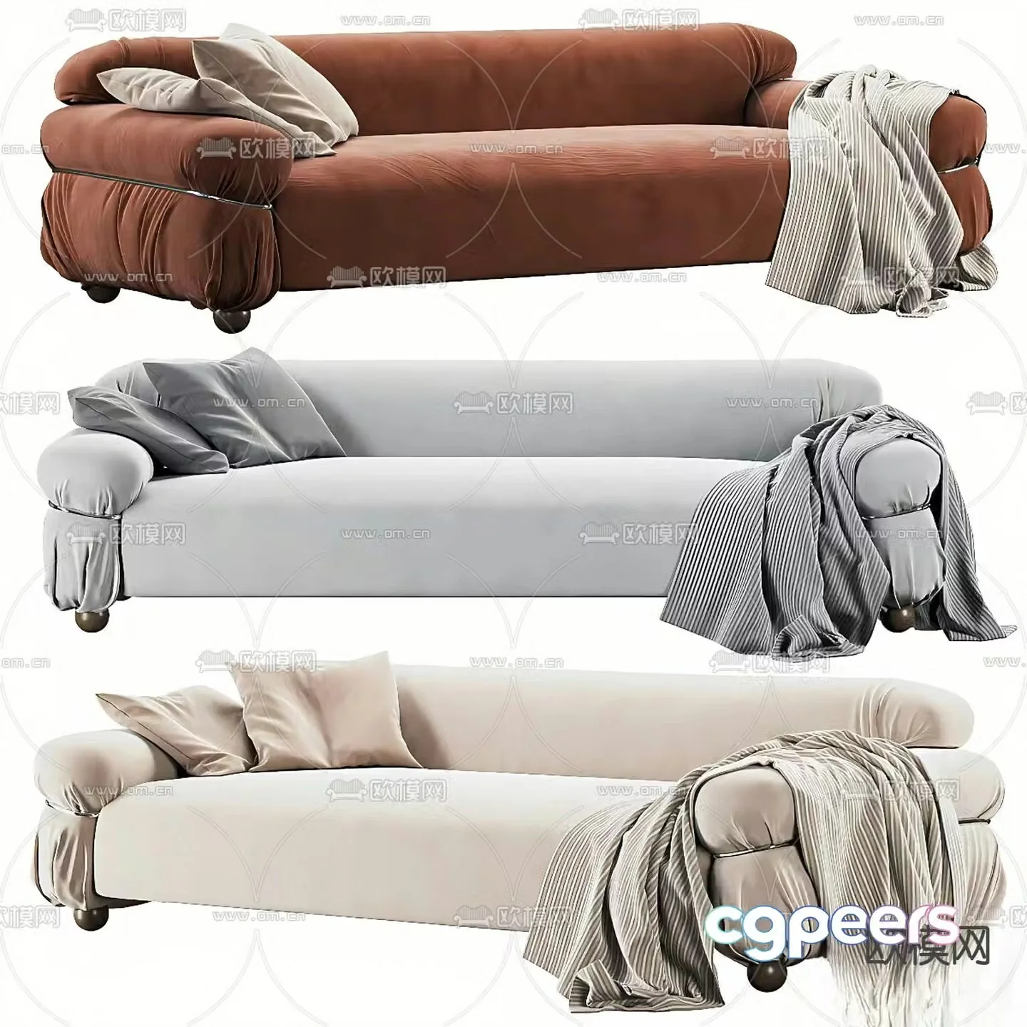 SIENAHOME multi-person sofa 3d model