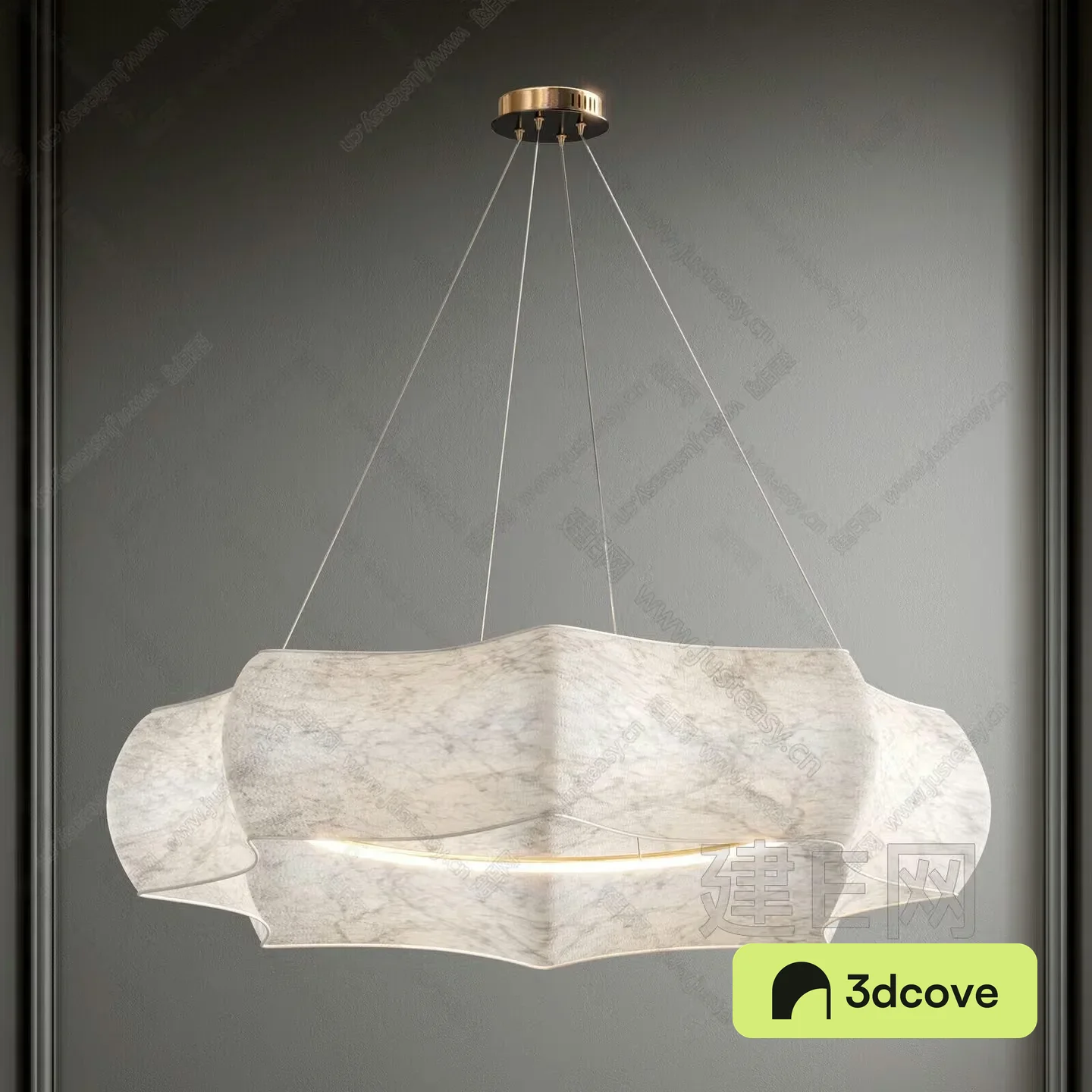 Modern Gold Light Fixture