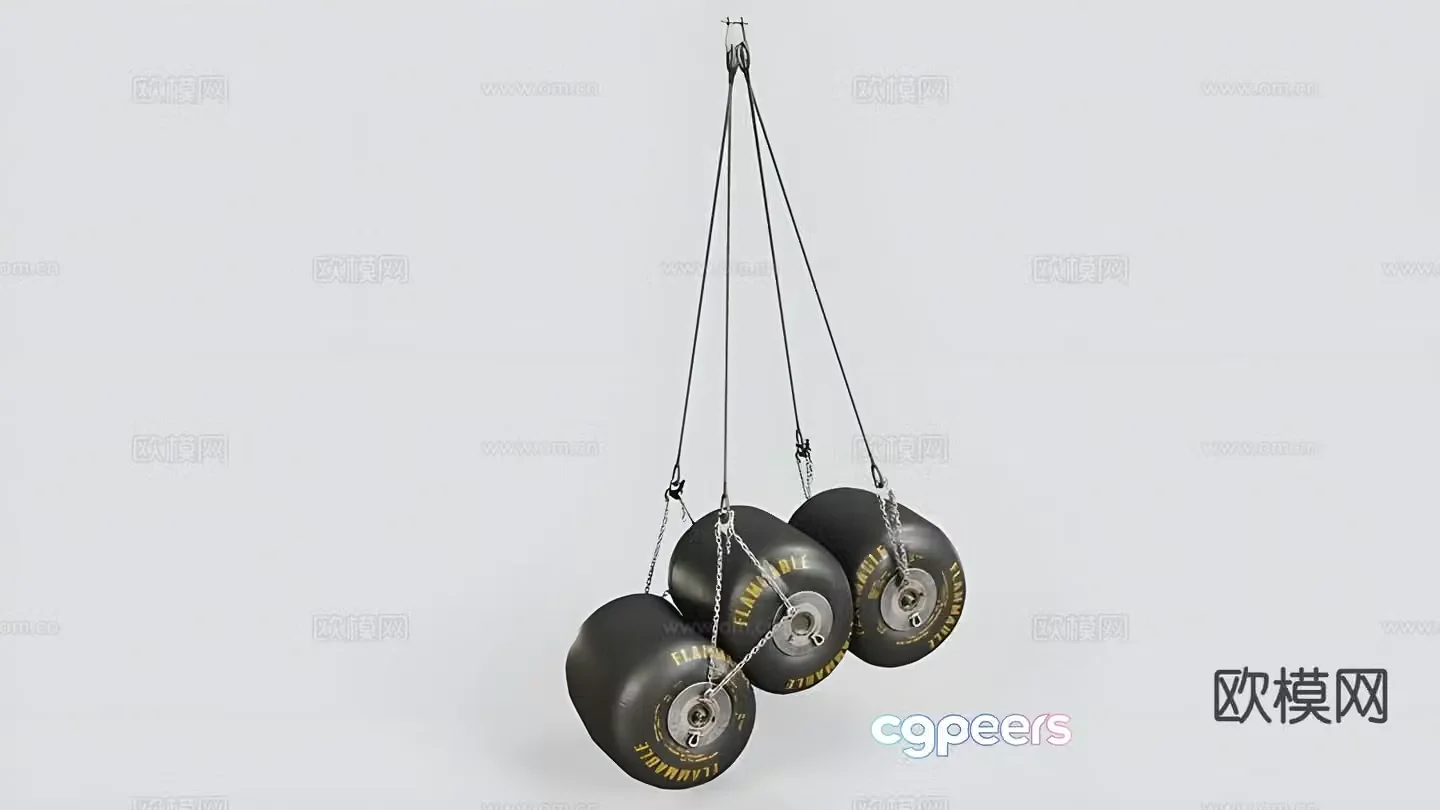 Wheel lifting chair 3d model