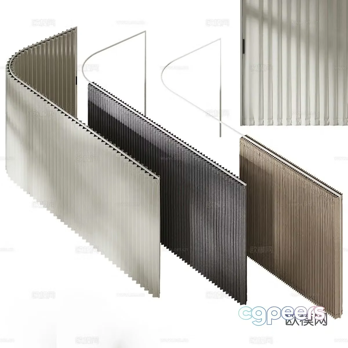 Curtain 3d model