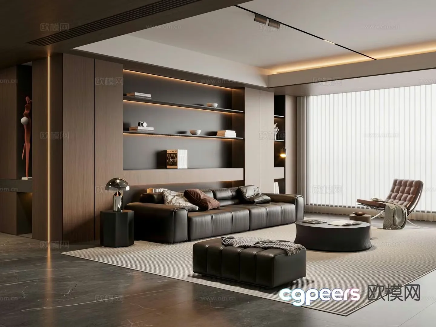 Italian living room 3d model