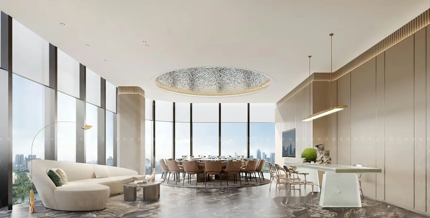 Modern High-End Dining Room 3D Model – 9046 – VRAY Render