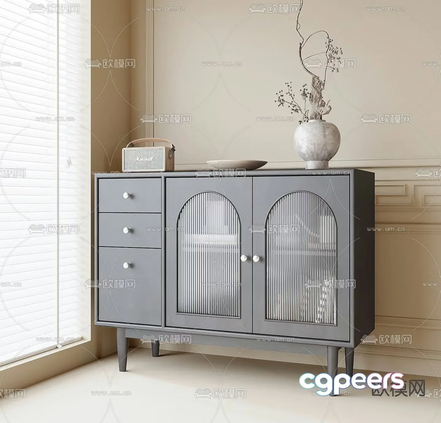 Modern sideboard 3D model