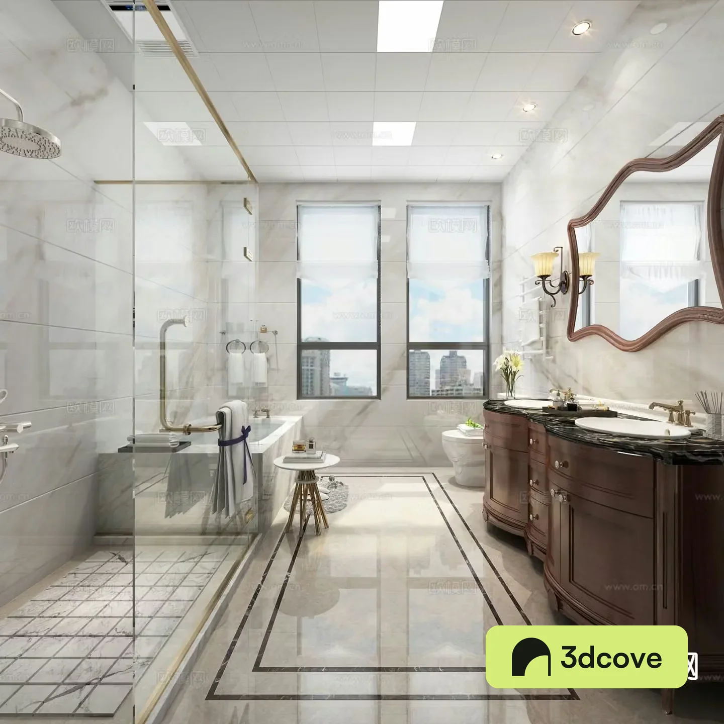 American bathroom toilet