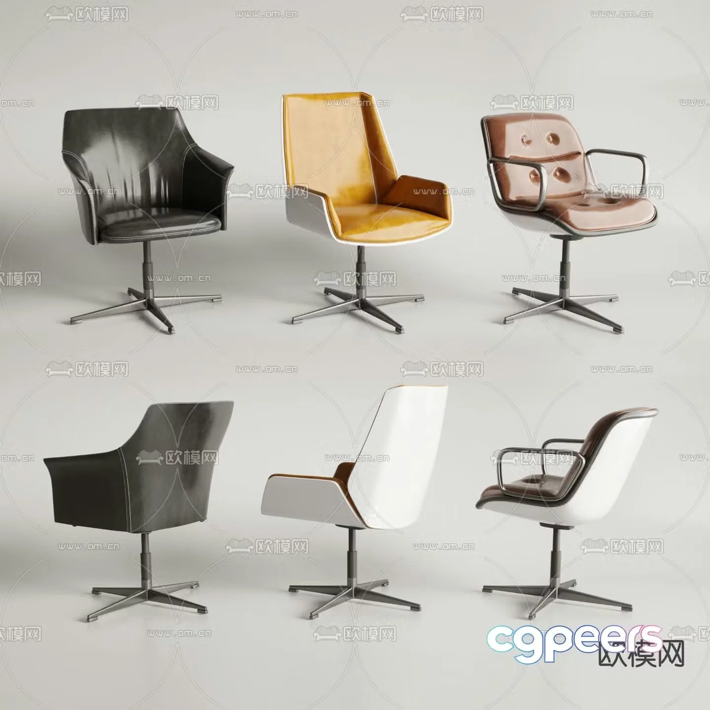 Office chair conference chair negotiation chair staff chair 3D model