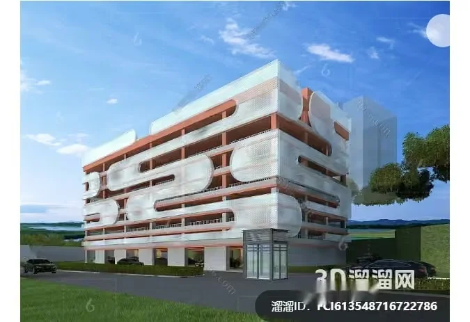 3D Building Model 3D Model – 9144 – VRAY Render