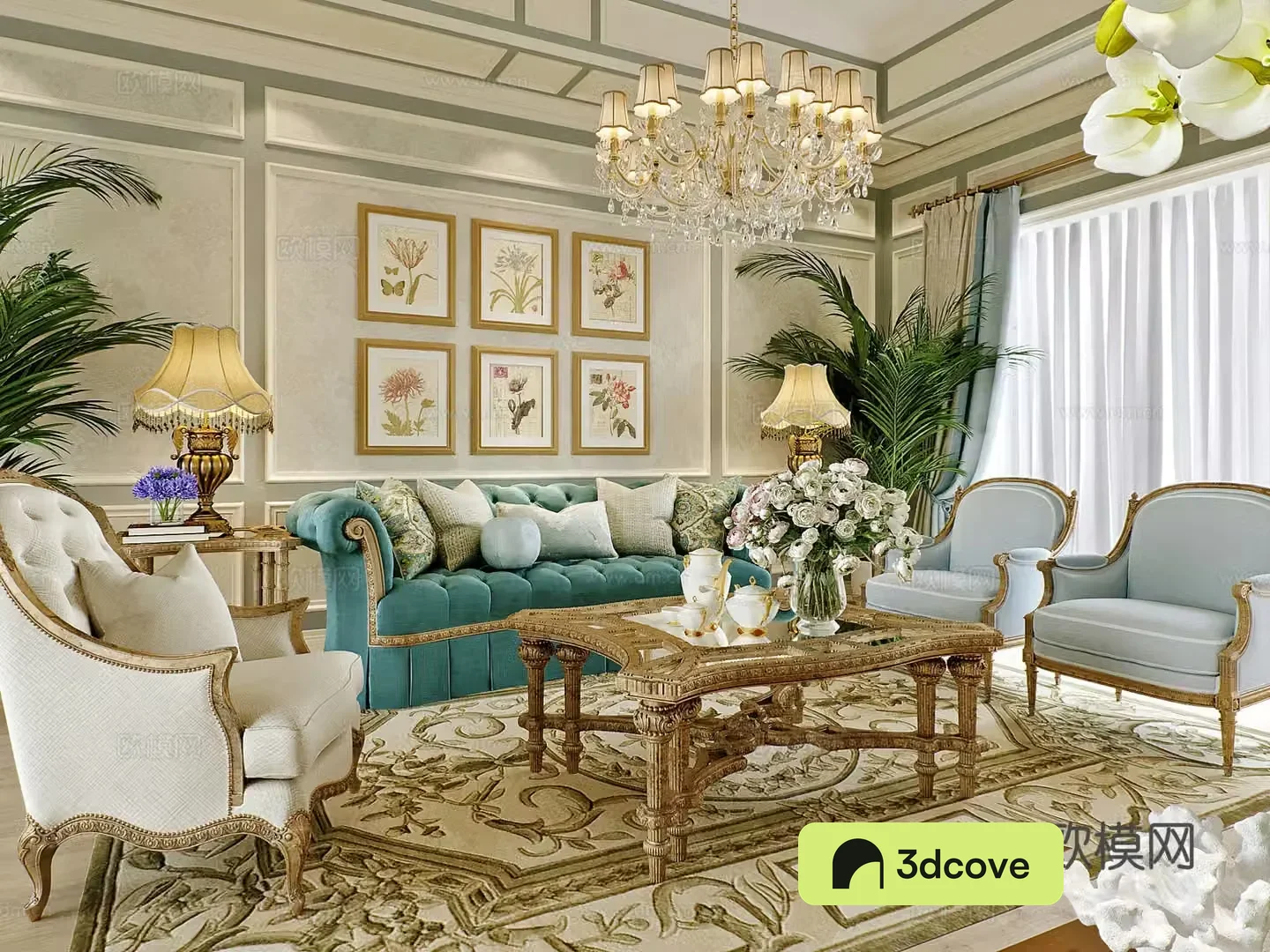 American living room combination