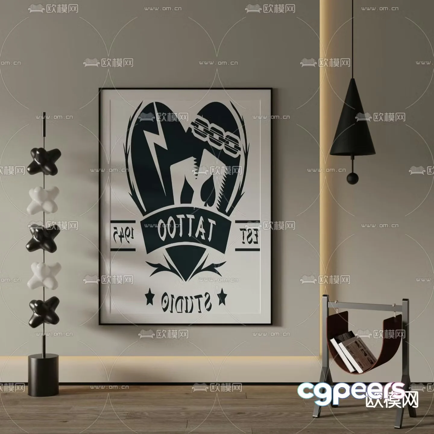 Art painting Decorative painting 3d model