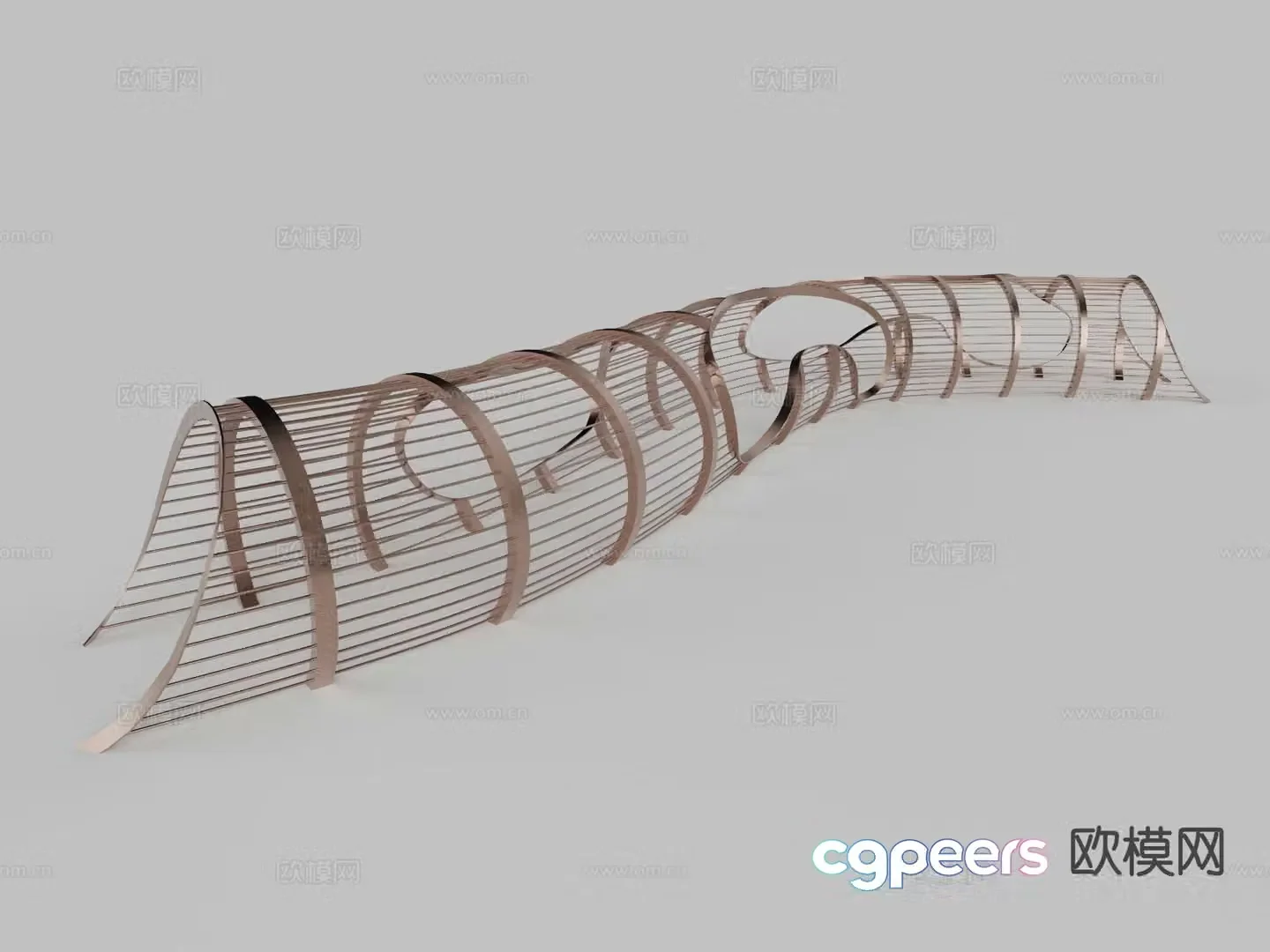 Outdoor trellis landscape trellis 3d model