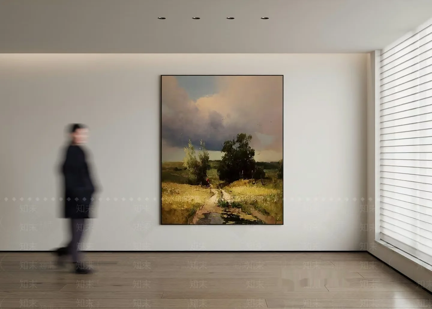 A Painting Of A Landscape 3D Model – 6509 – VRAY Render