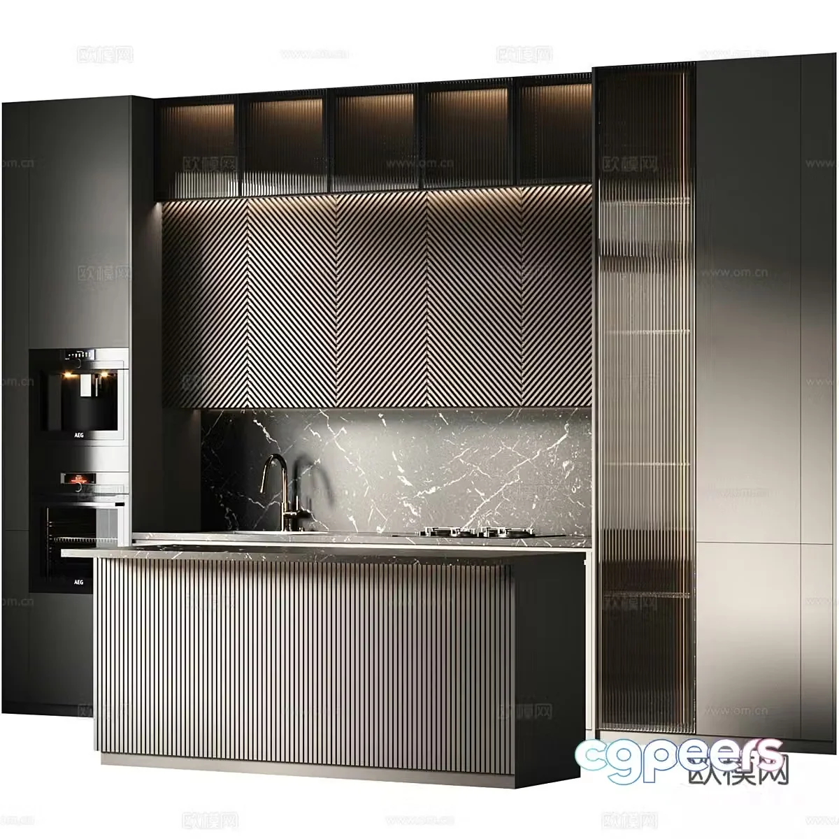 Modern minimalist cabinet 3d model