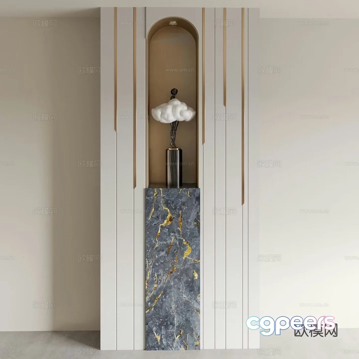 Entrance sculpture portrait sculpture abstract sculpture 3D model