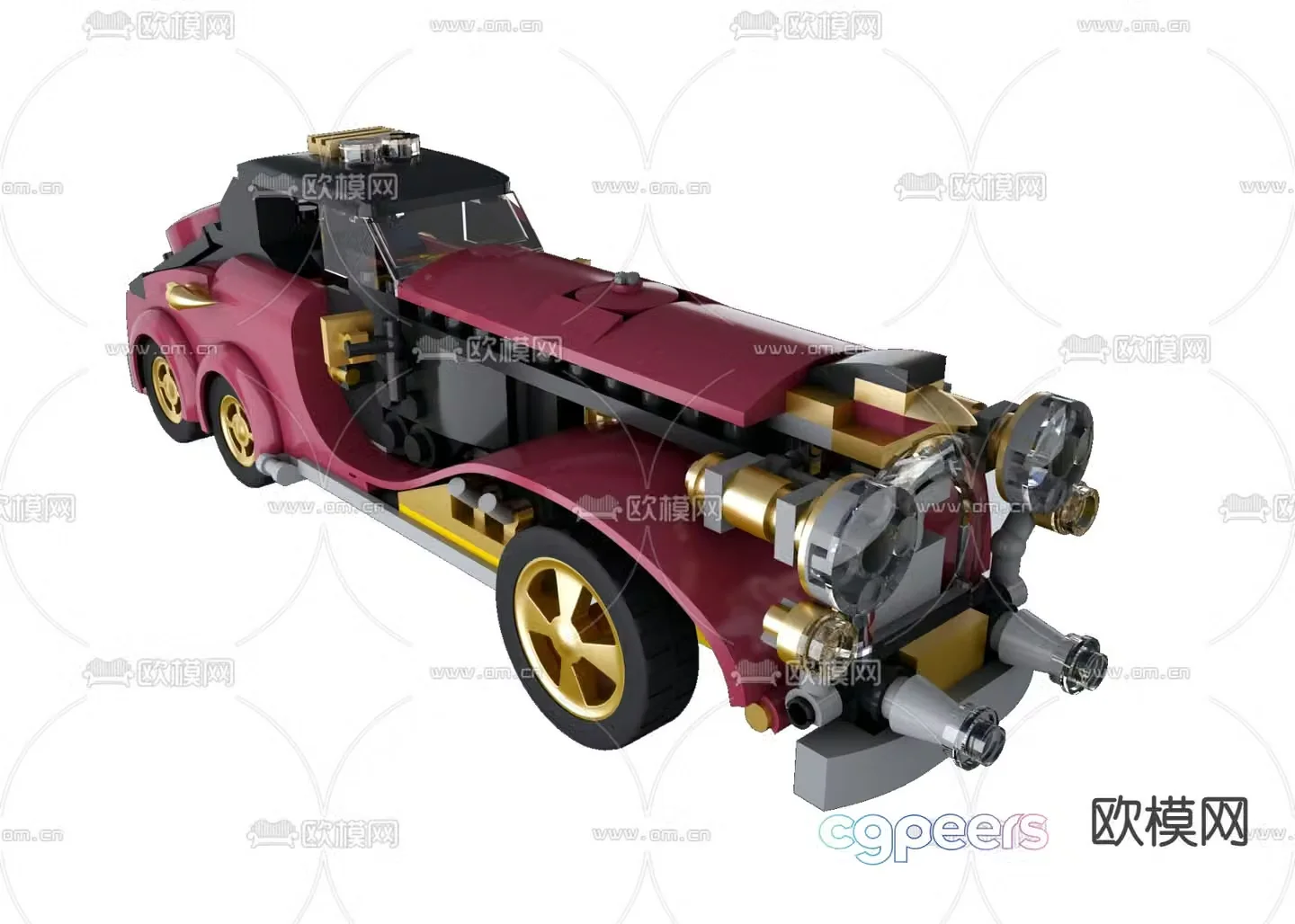 Modern children’s toy car 3d model