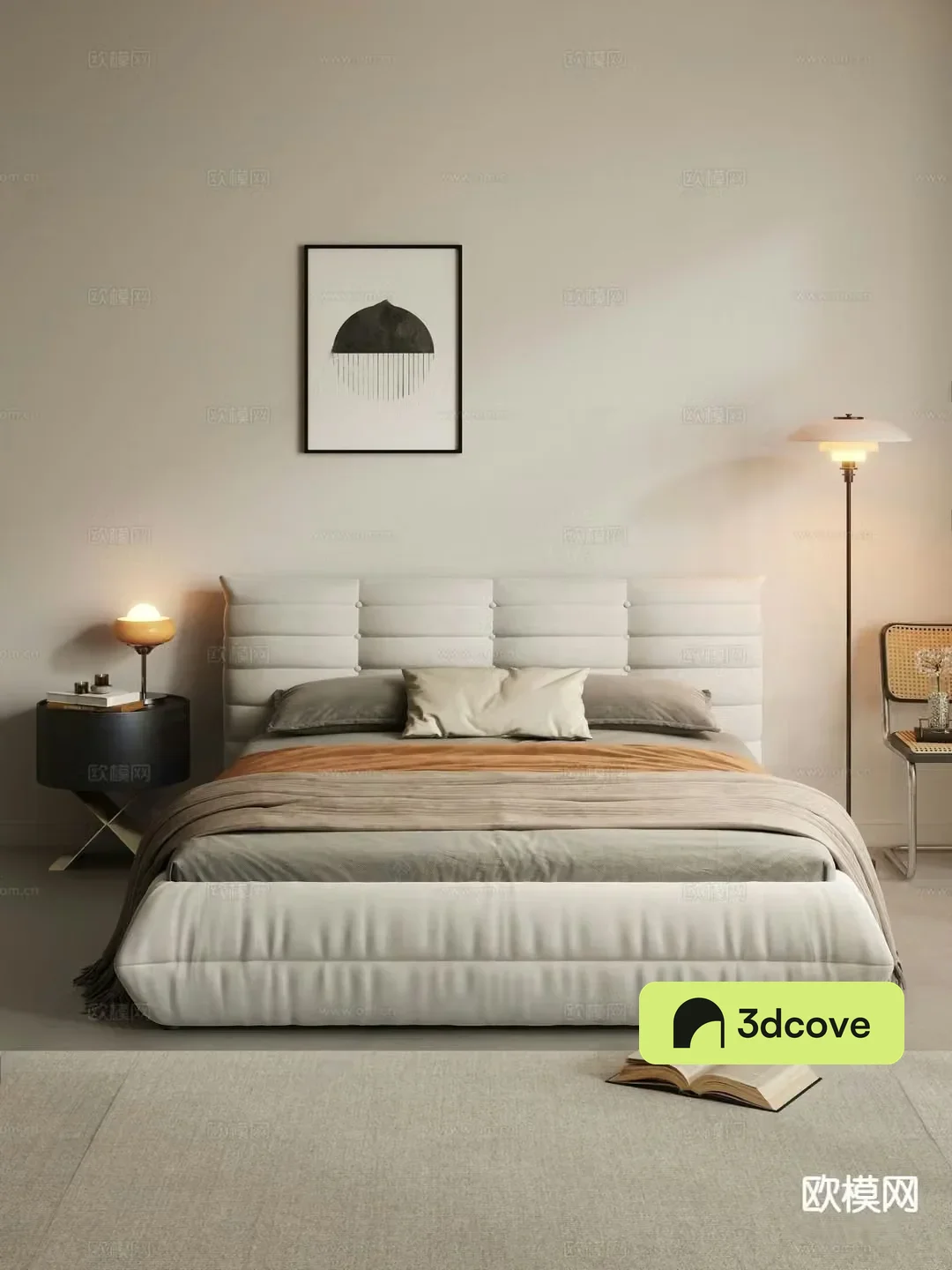 Modern double bed