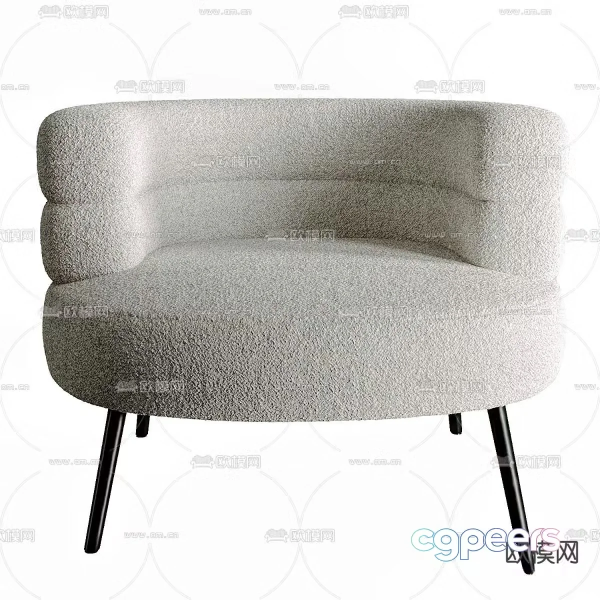 Boyle Lounge Chair Armchair 3d model