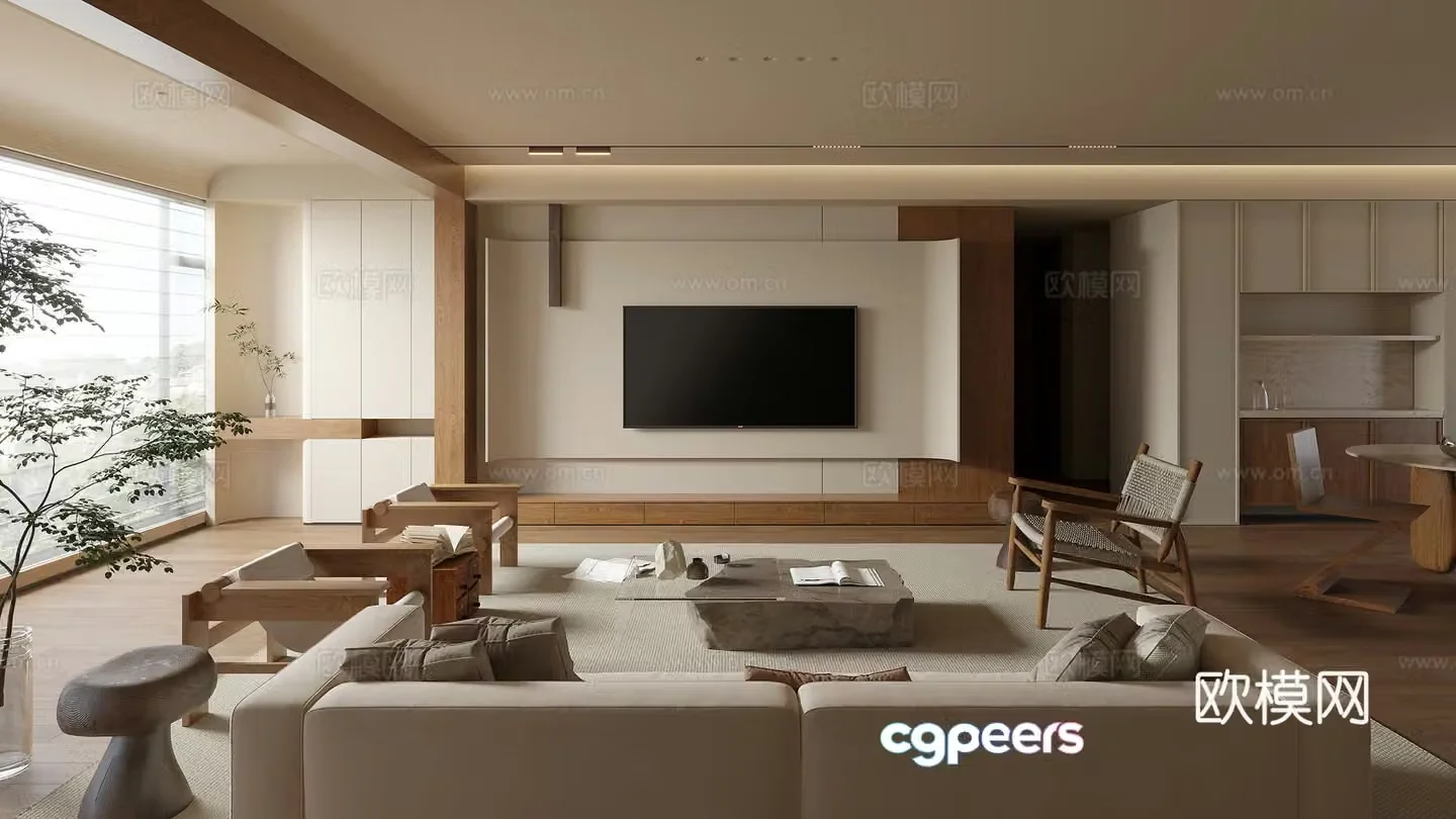 Middle Ages Living Room 3D Model