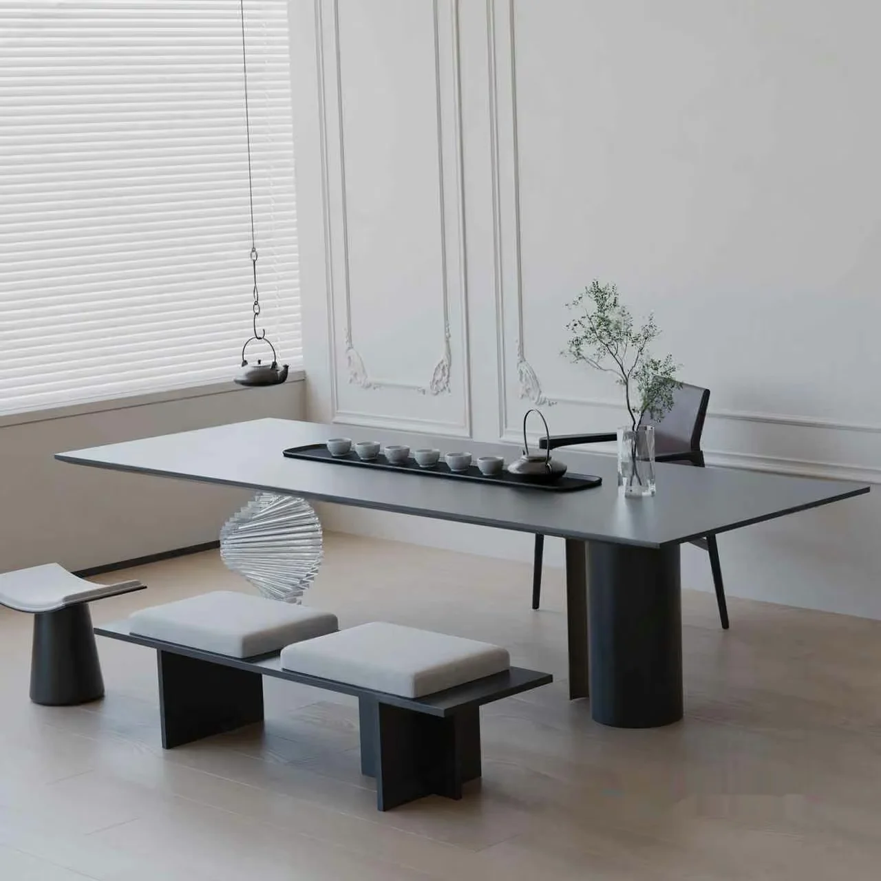 Modern Minimalist Dining Room 3D Model – 2184 – VRAY Render