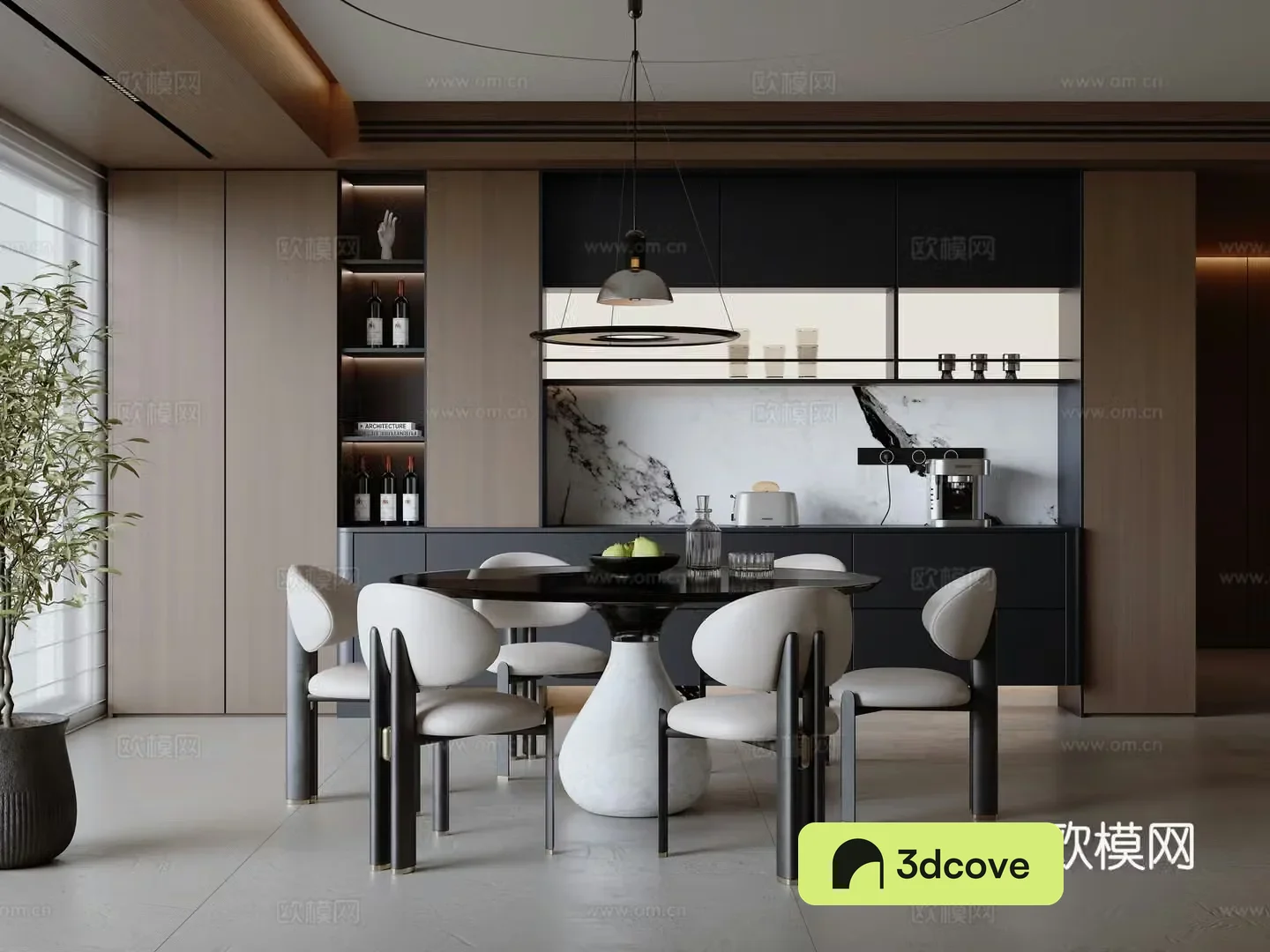 Modern minimalist Italian restaurant