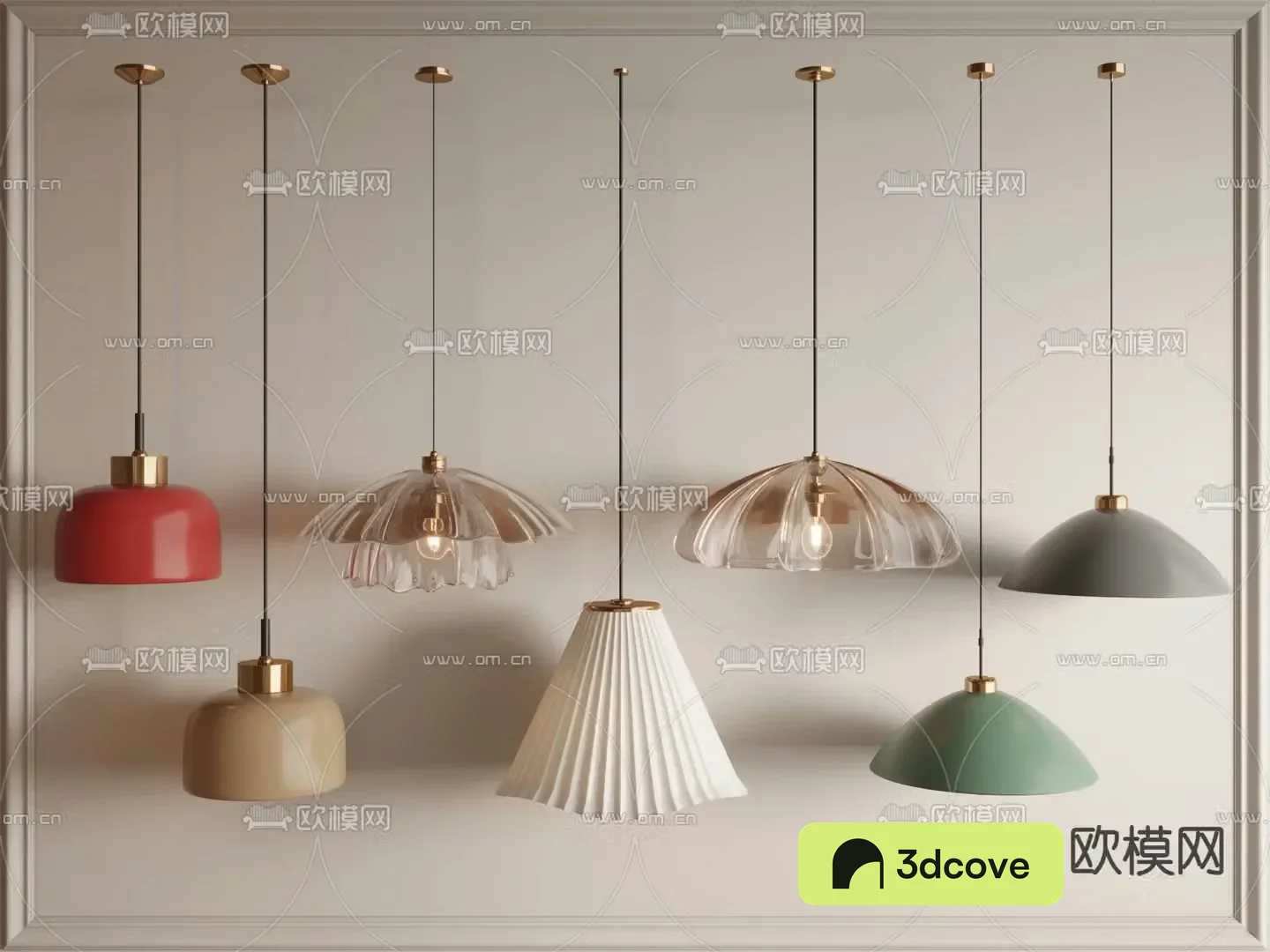 Petal chandelier bedside chandelier