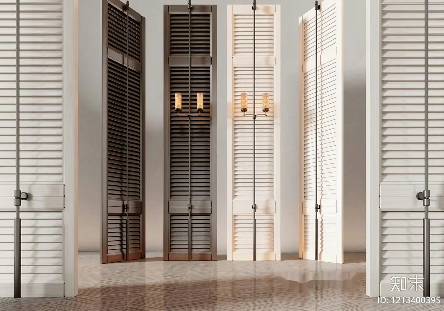 Classic Room Divider 3D Model – 3598 – VRAY Render