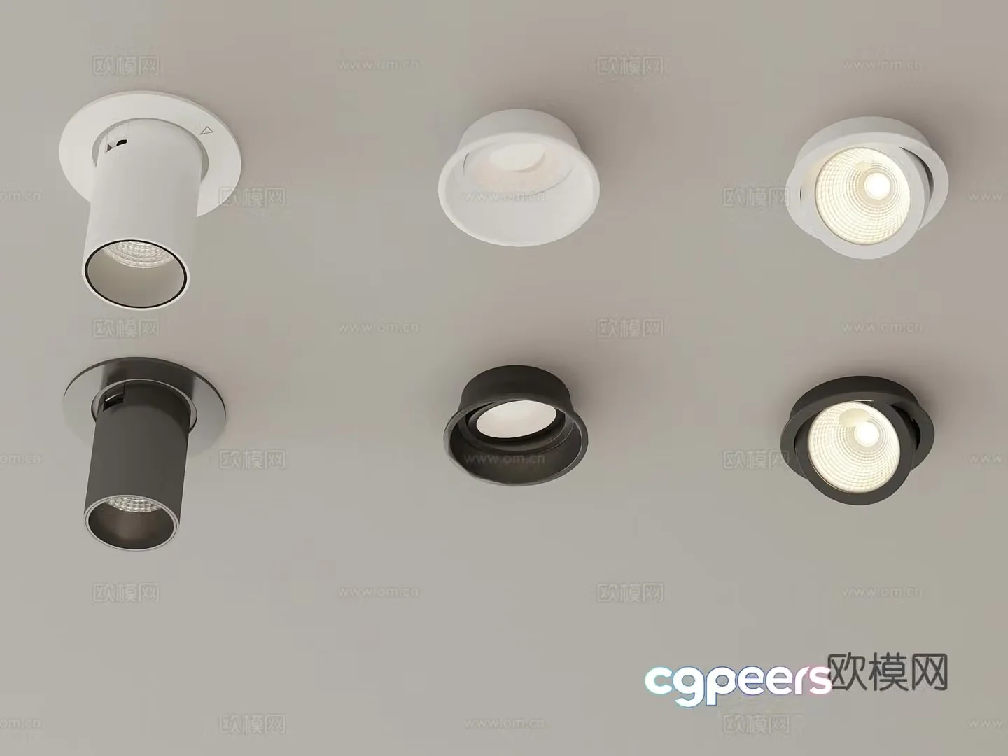 014 Downlight Modern spotlight 3D model