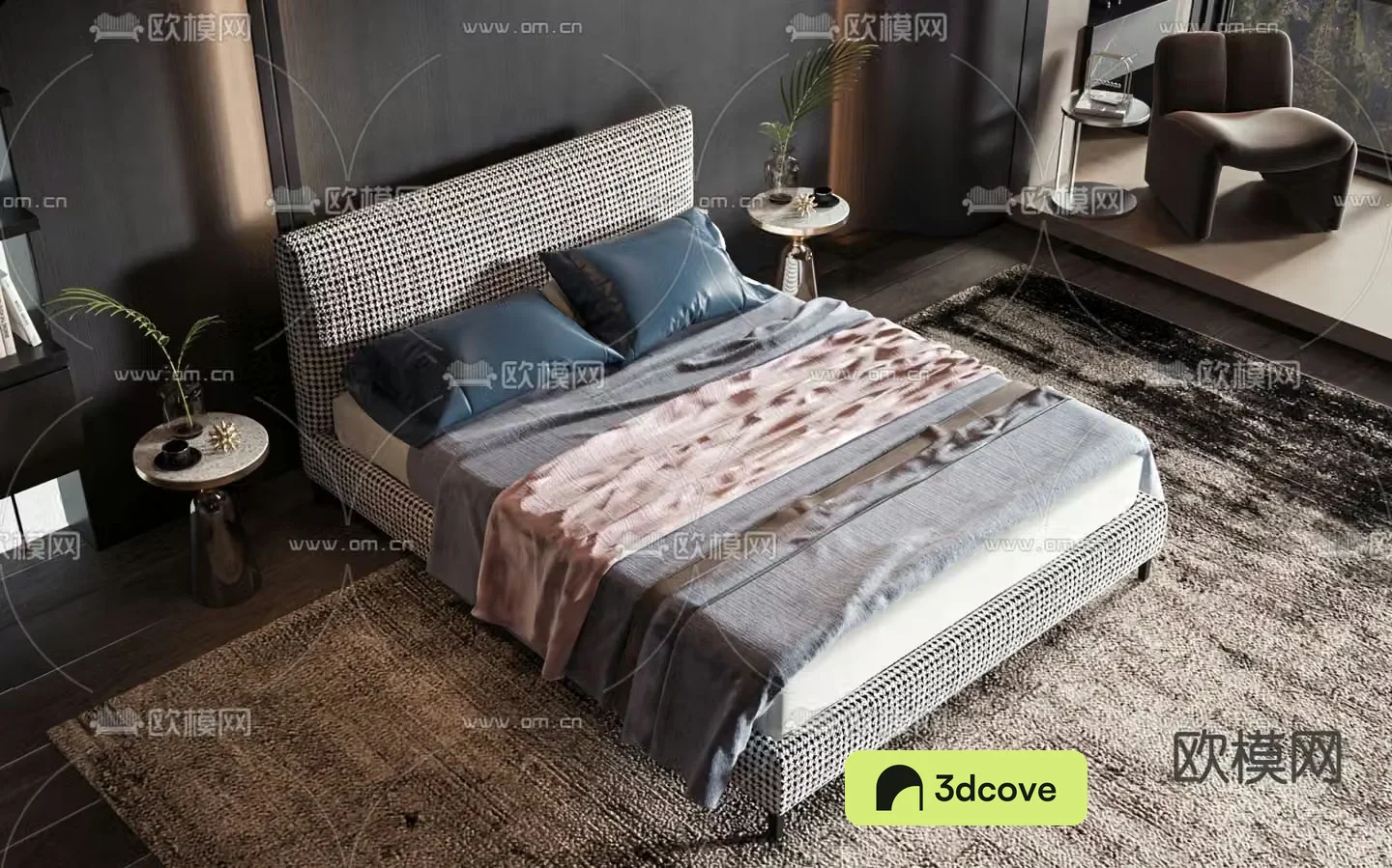 Modern double bed