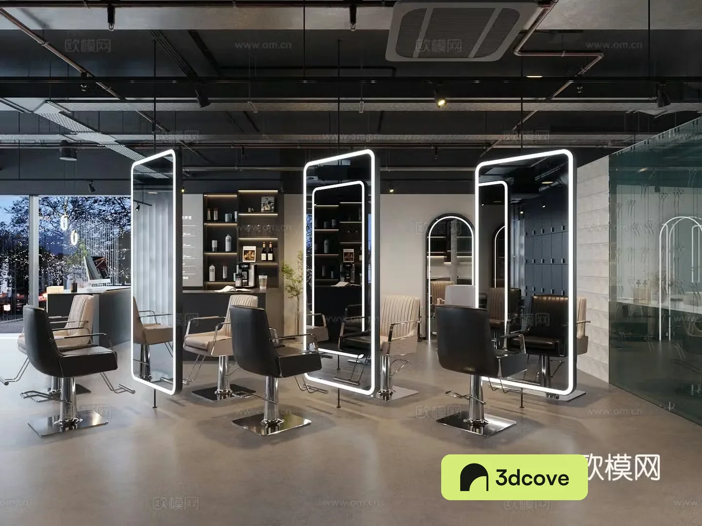 Modern barber shop Hairdressing shop