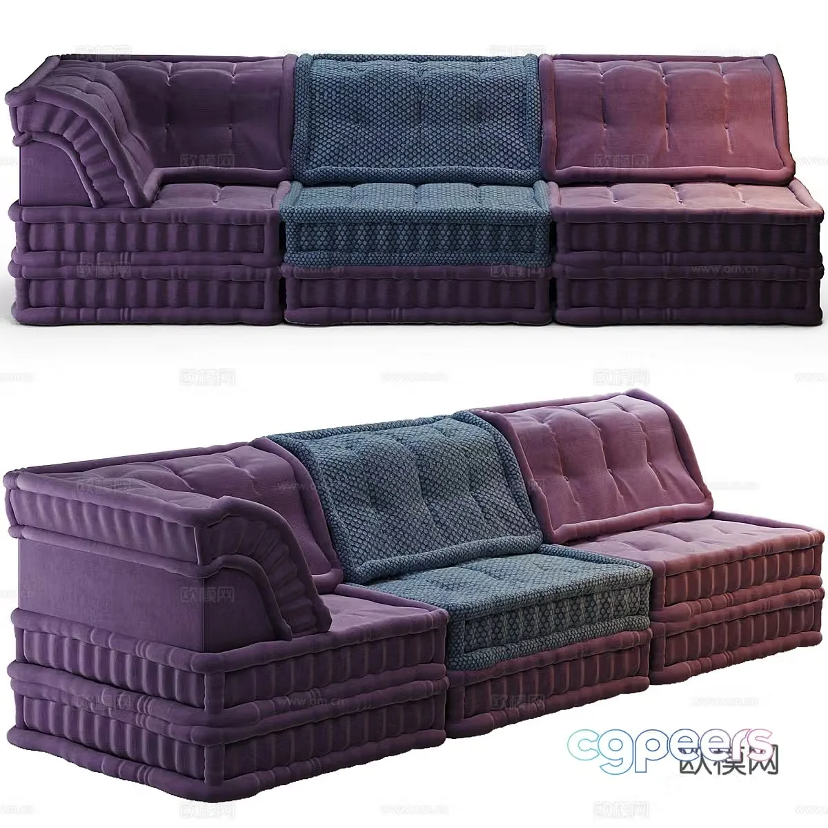 Modern Italian combination sofa 3D model