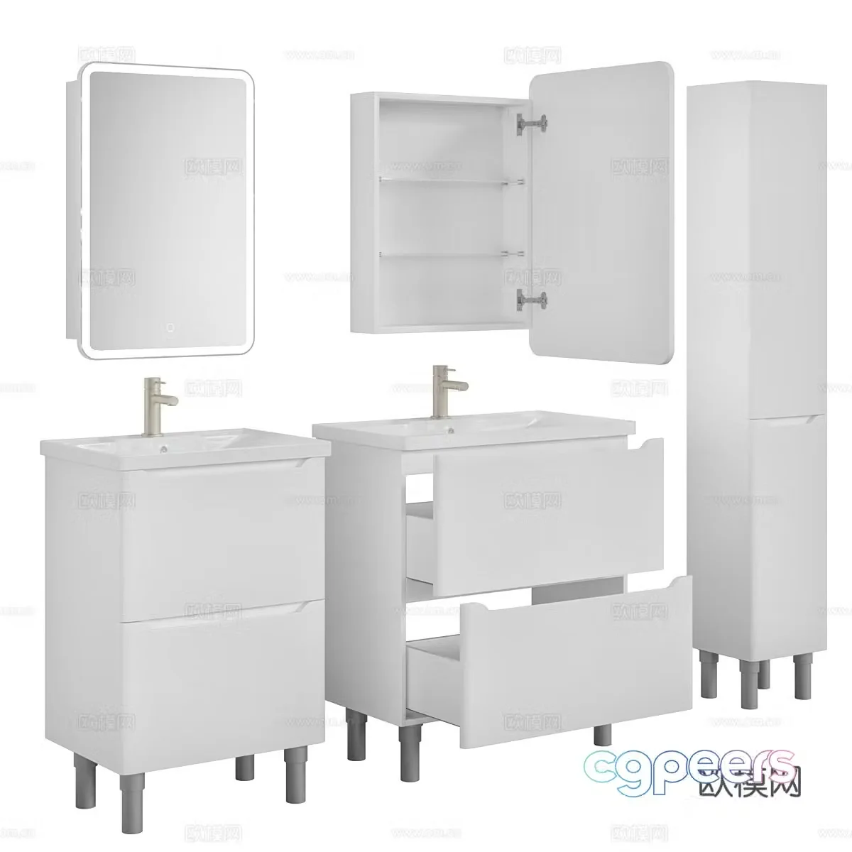 3D model of bathroom