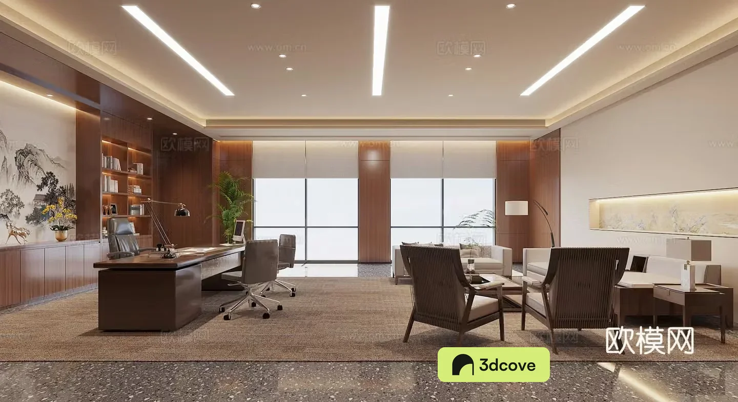 New Chinese style Chairman’s Office Manager’s Office