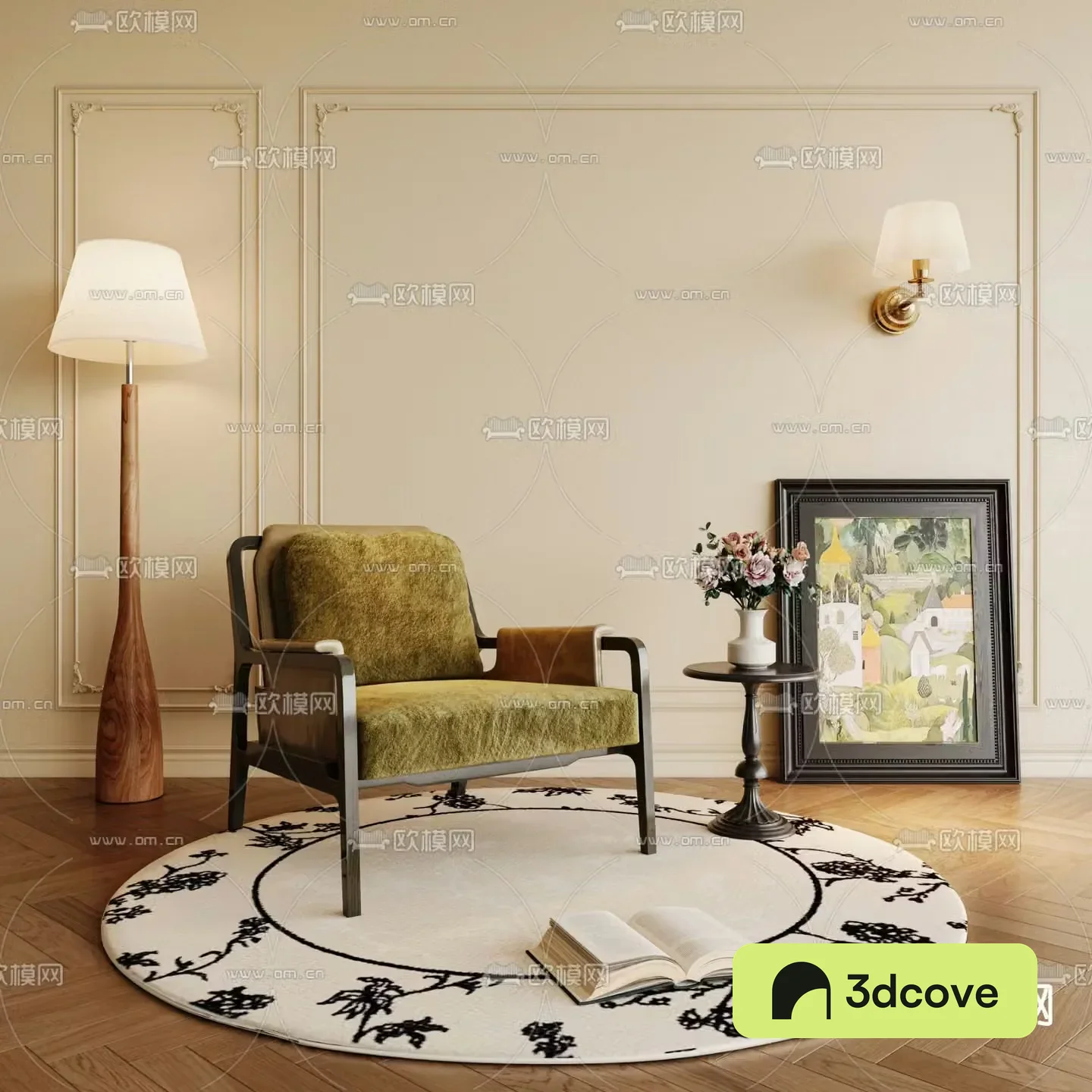 French single chair leisure chair