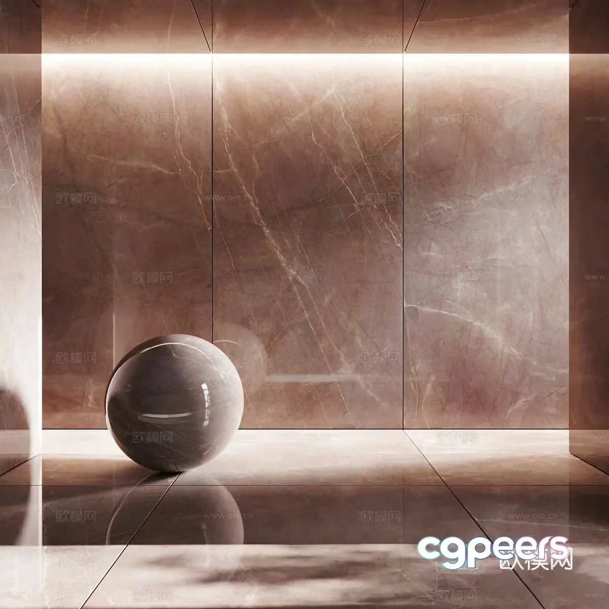 Modern marble stone slab PU stone 3d model