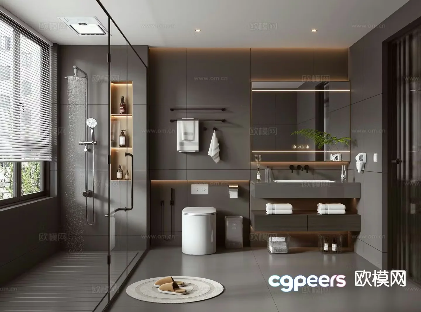 Italian bathroom bathroom 3d model