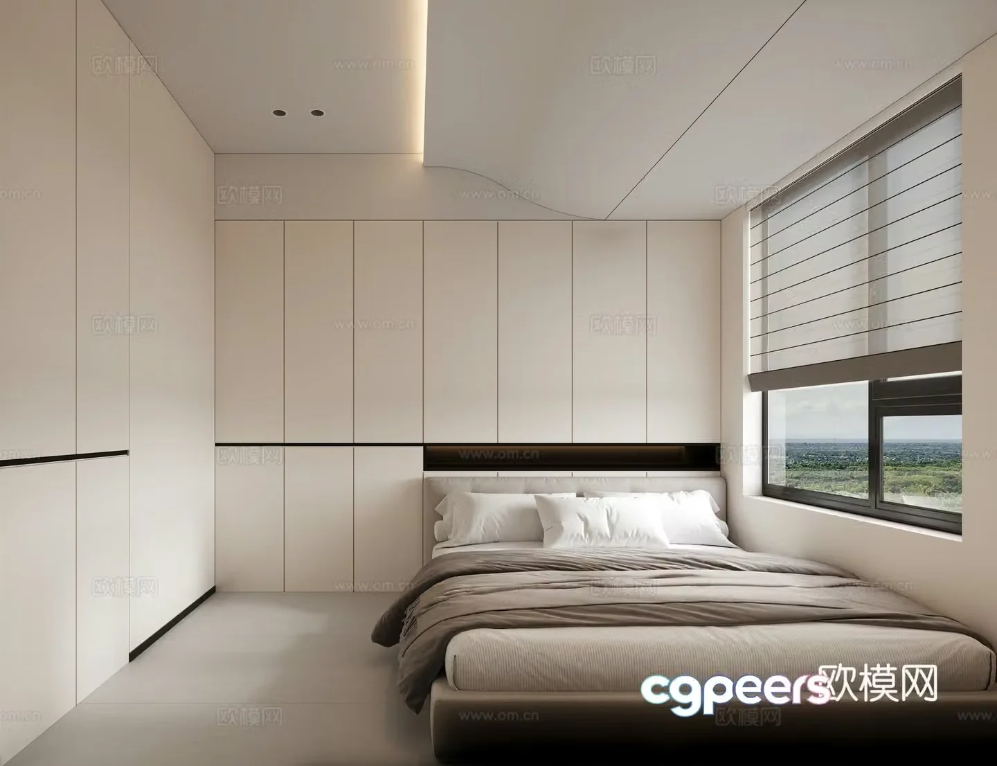 Tatami bedroom second bedroom 3d model
