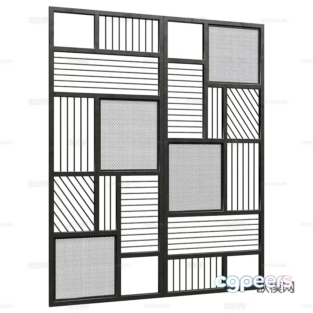 New Chinese partition 3D model