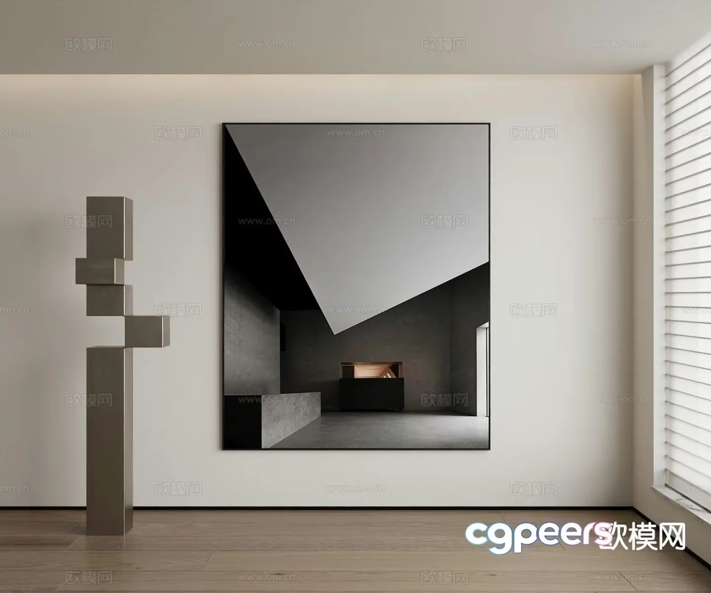 Modern Minimalist Interior 3D Model – 20404 – VRAY Render