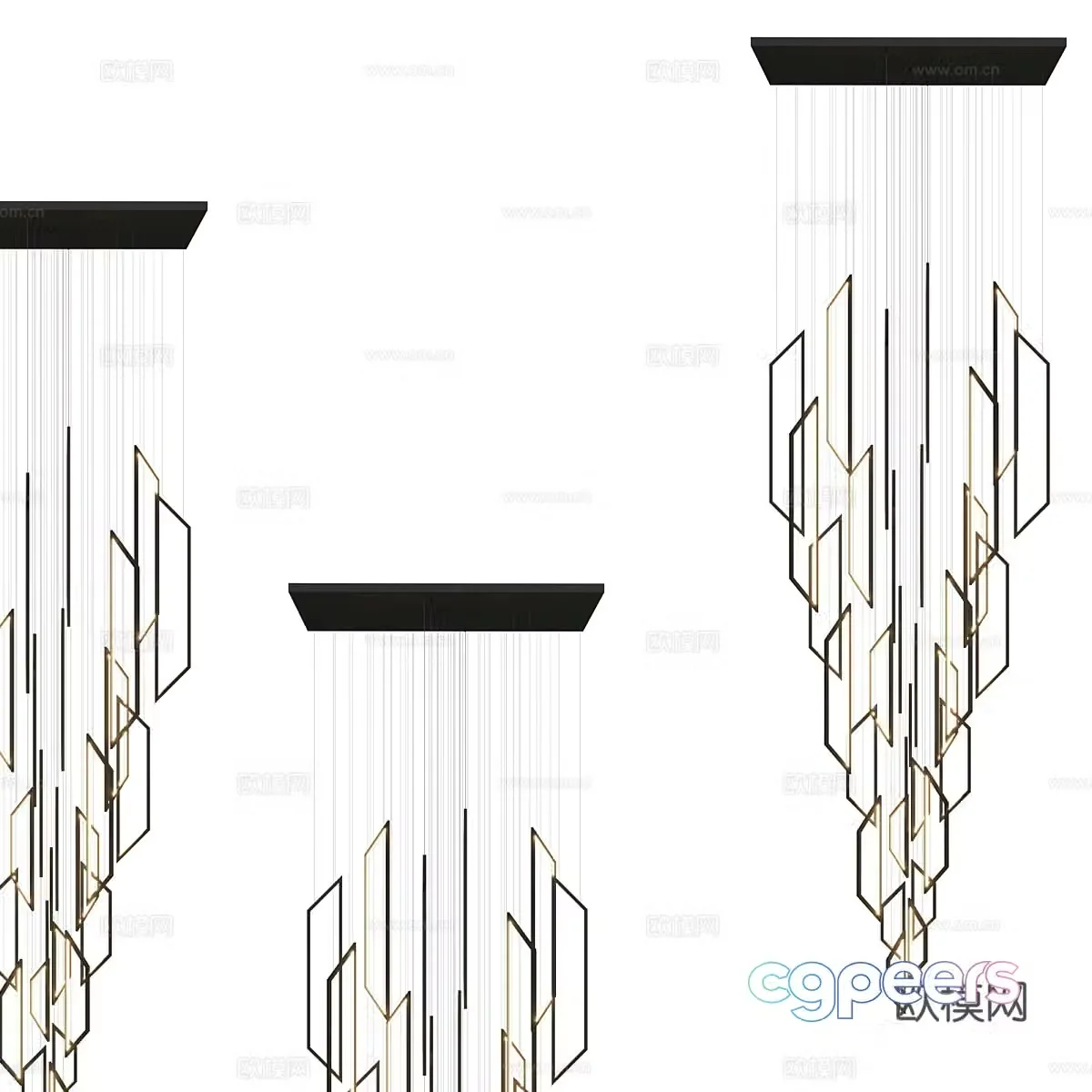 Modern simple chandelier chandelier simple chandelier living room chandelier dining chandelier 3d model