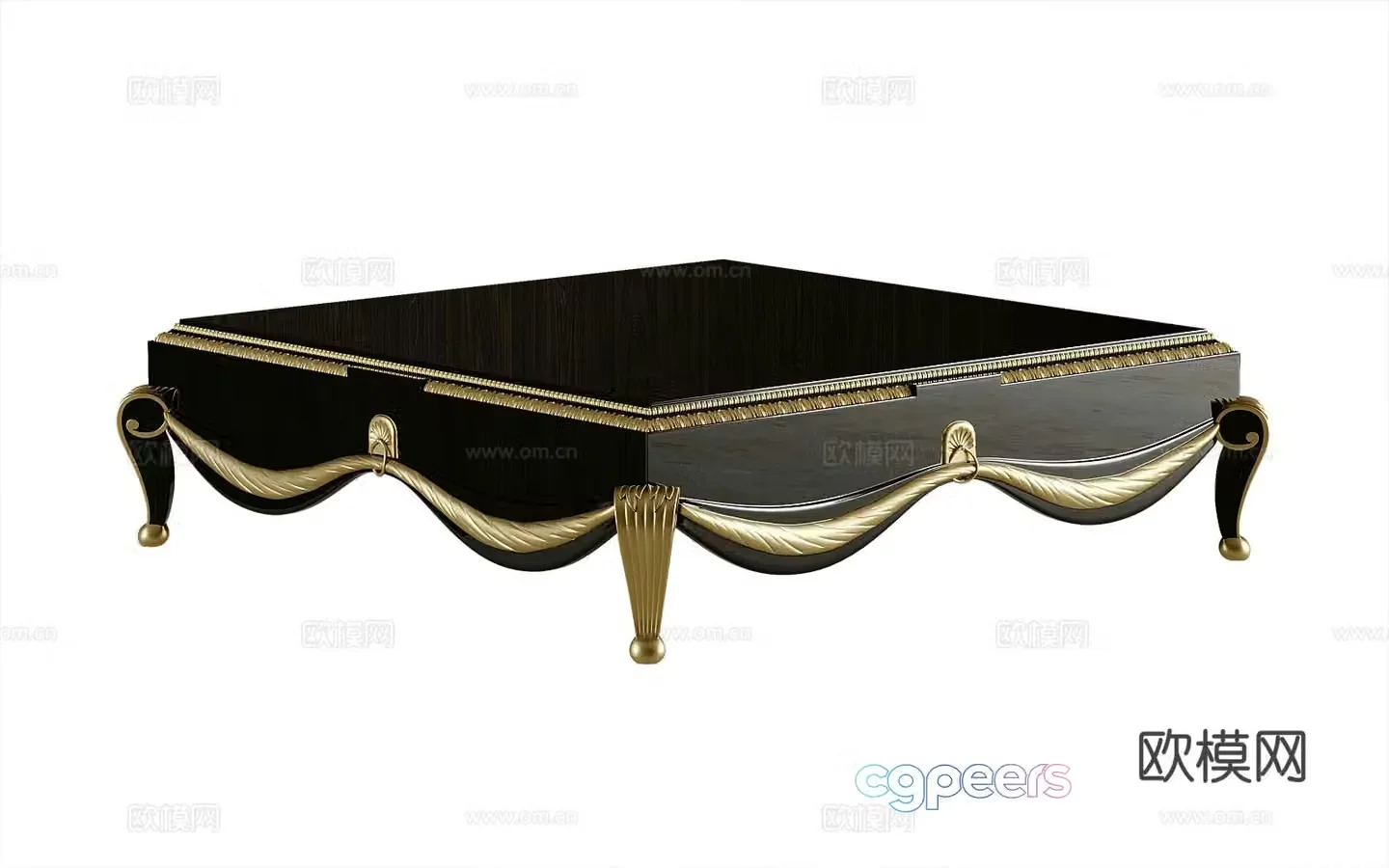 European coffee table 3d model