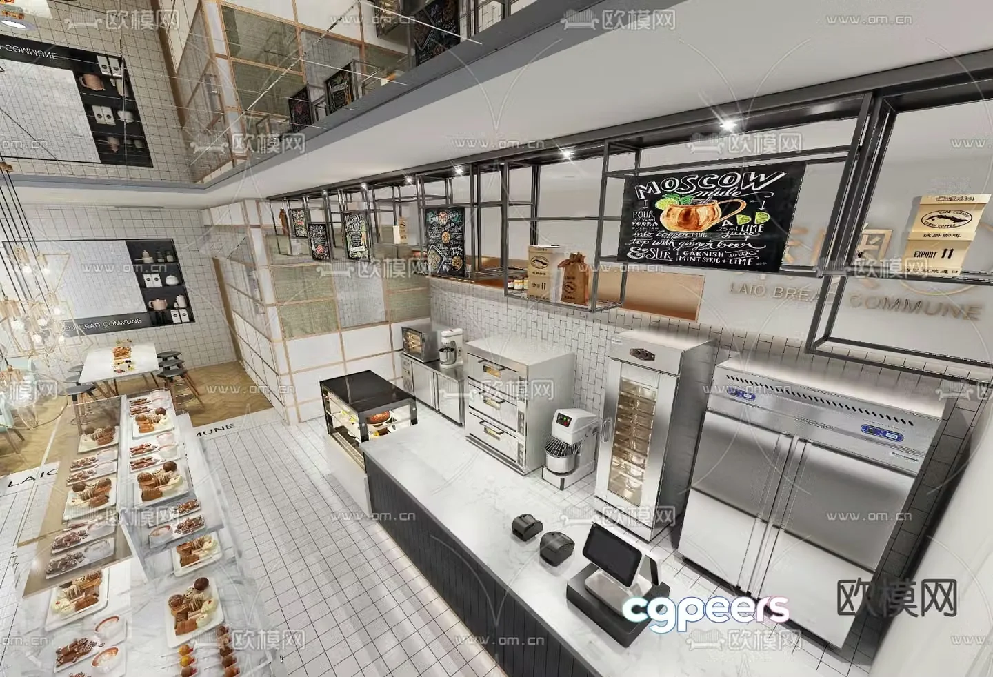 bakery dessert shop 3d model