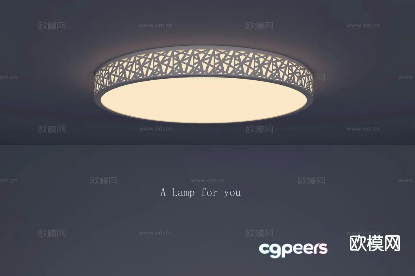 Simple ceiling lamp living room lamp 3d model