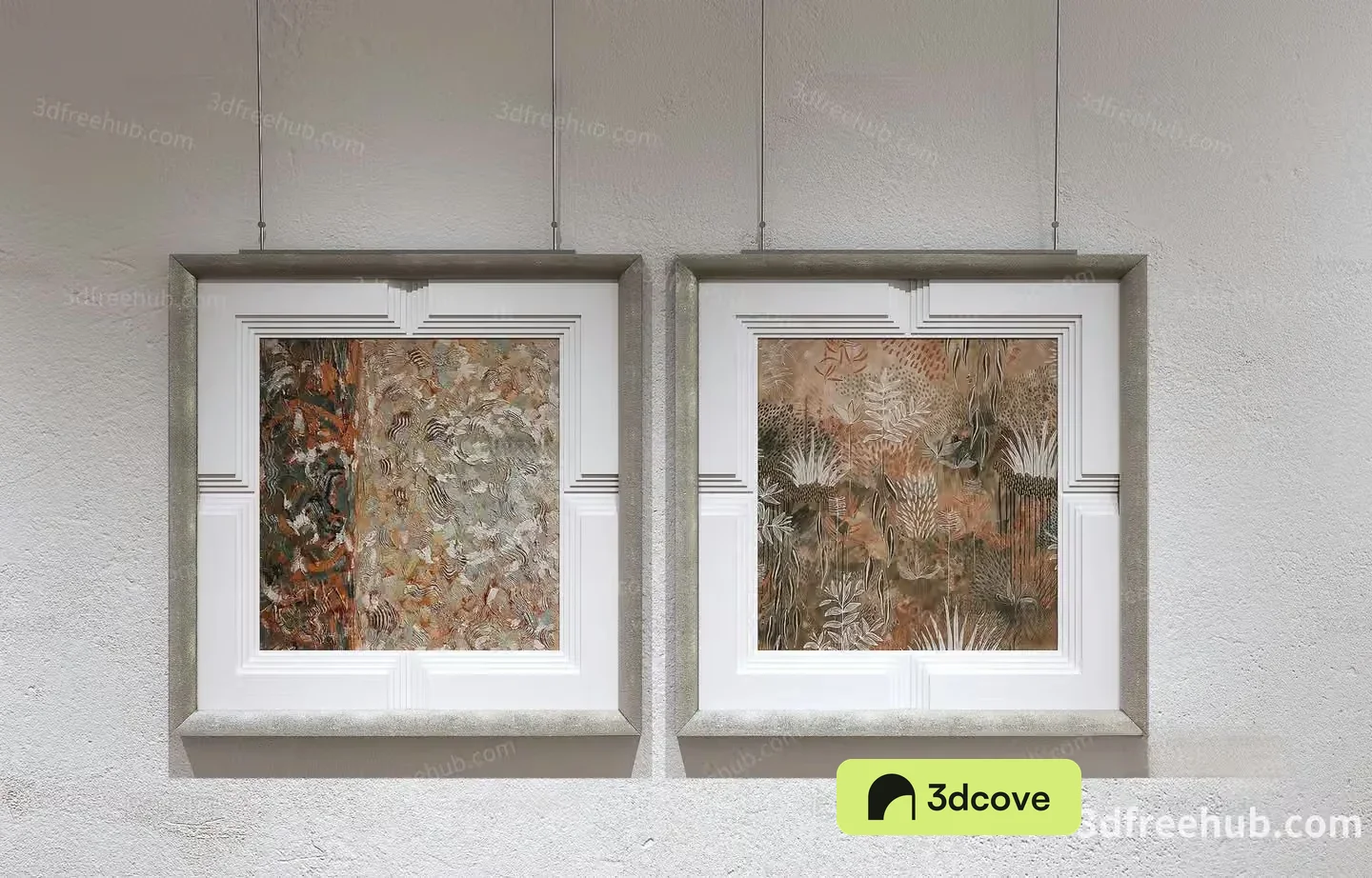 A Pair Of Framed Artwork Pieces