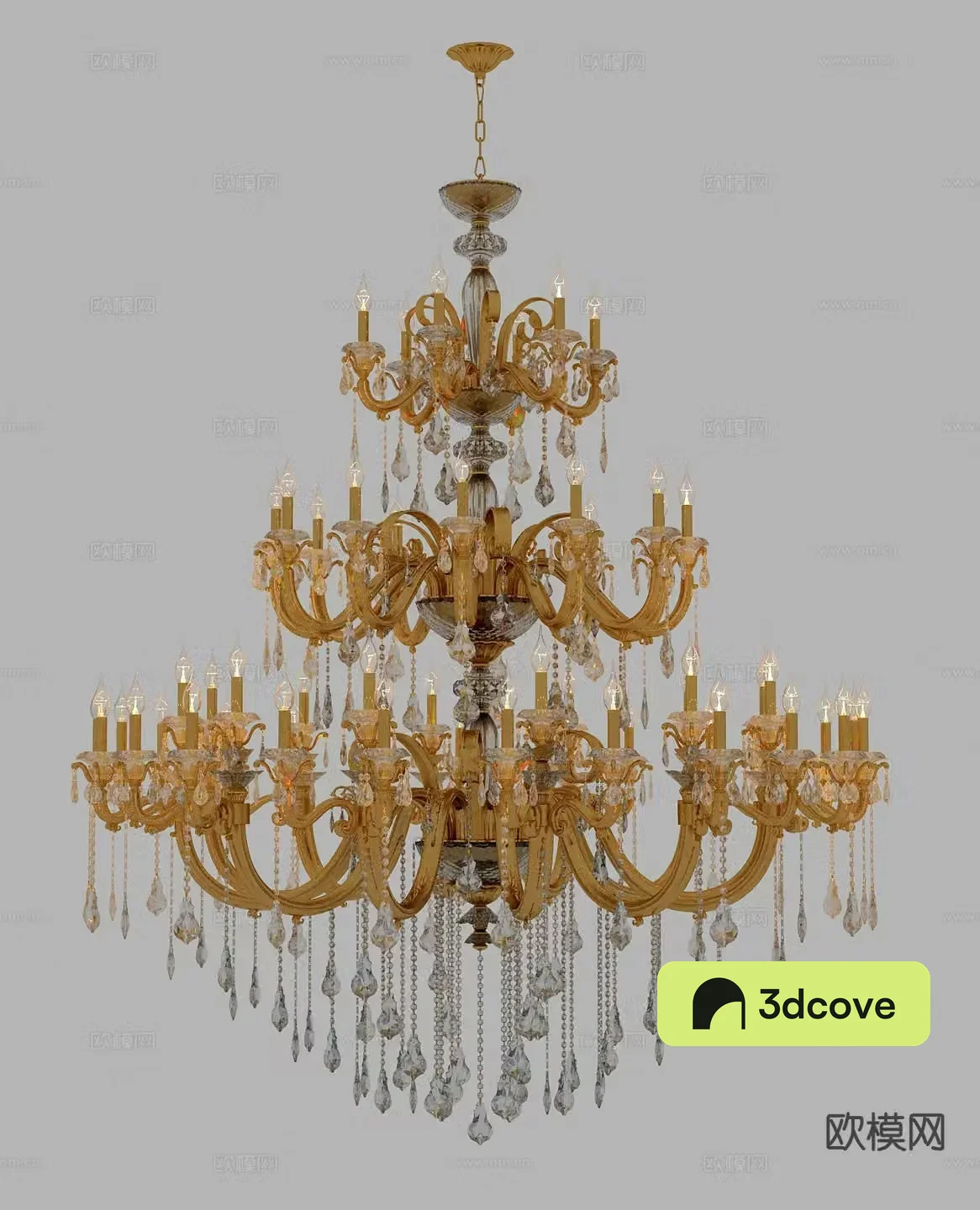 Neoclassical chandelier crystal chandelier