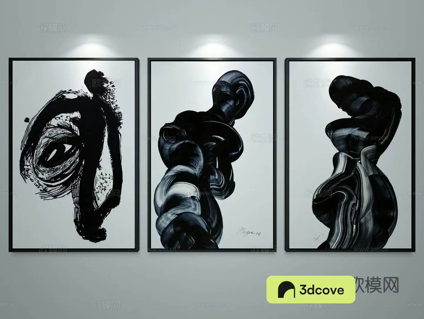 Abstract painting decorative painting ink painting hanging painting