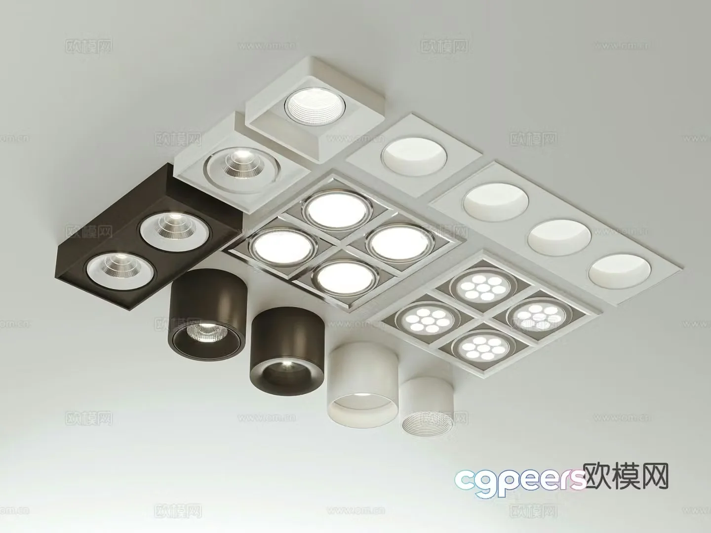Modern downlight spotlight 3d model
