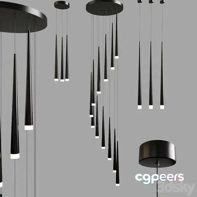 3ds Max Free – Ceiling chandelier 026
