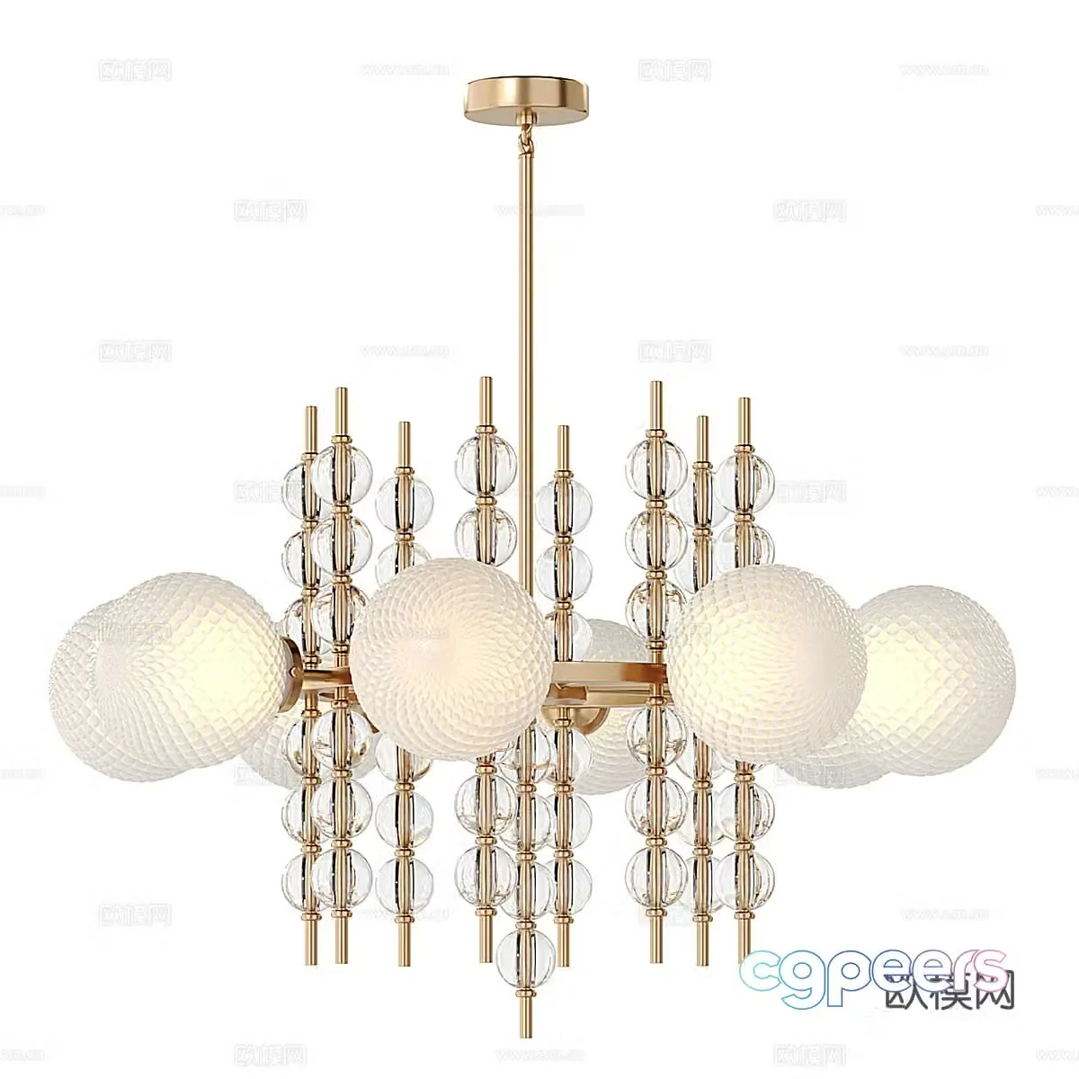 Modern simple spherical chandelier chandelier simple chandelier dining chandelier living room chandelier 3d model