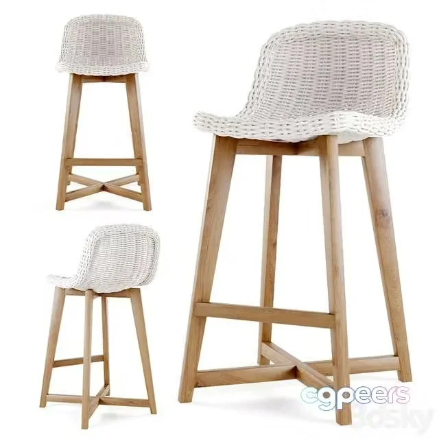 3ds Max Free – S2DIO – Wood and resin high chair NORWAY