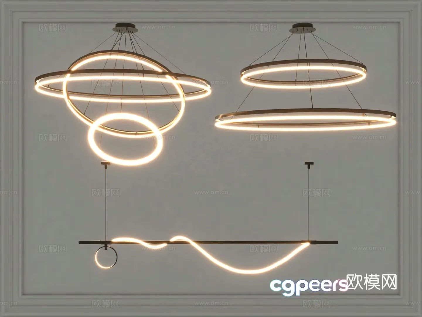 Lamps Chandelier Lighting Decorative Lights 3D Model