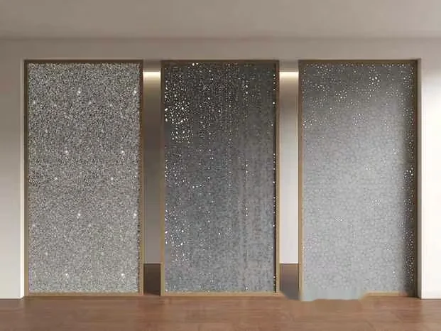 Three Frosted Glass Doors 3D Model – 17595 – VRAY Render